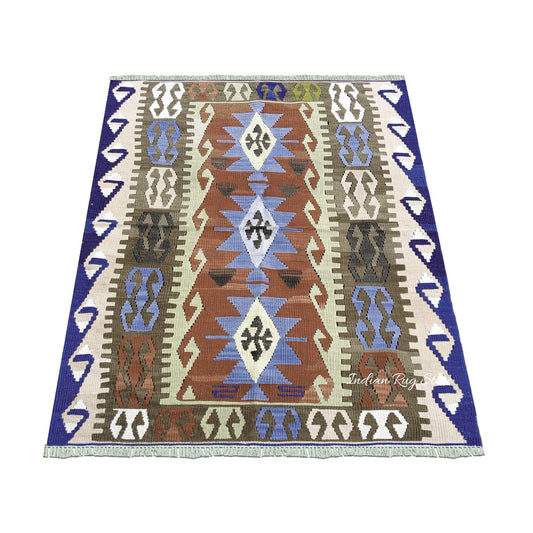 Tappeto in juta Woolo geometrico intrecciato a mano multicolore ruggine marrone Tappeto in juta Woolo geometrico intrecciato a mano multicolore ruggine marrone