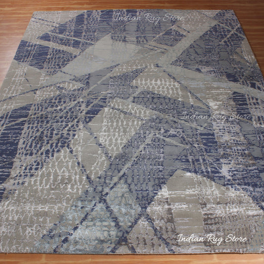 Alfombra india de lana suave hecha a mano para exteriores Alfombra india de lana suave hecha a mano para exteriores