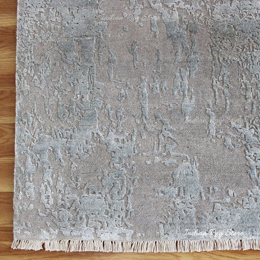 Tappeto orientale annodato a mano giallo-verde per zona soggiorno Tappeto orientale annodato a mano giallo-verde per zona soggiorno