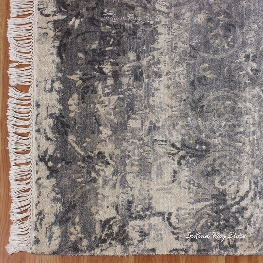 Alfombra de lana natural hecha a mano de la India para decoración de patio Alfombra de lana natural hecha a mano de la India para decoración de patio