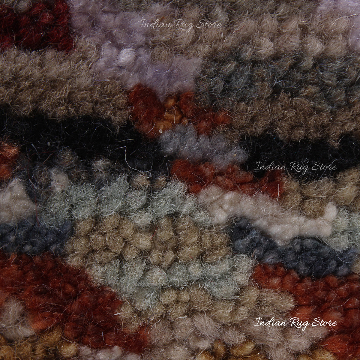 Living Room Bedroom Hand Tufted Multicolor Wool Rug - Indian Rug Store Living Room Bedroom Hand Tufted Multicolor Wool Rug - Indian Rug Store