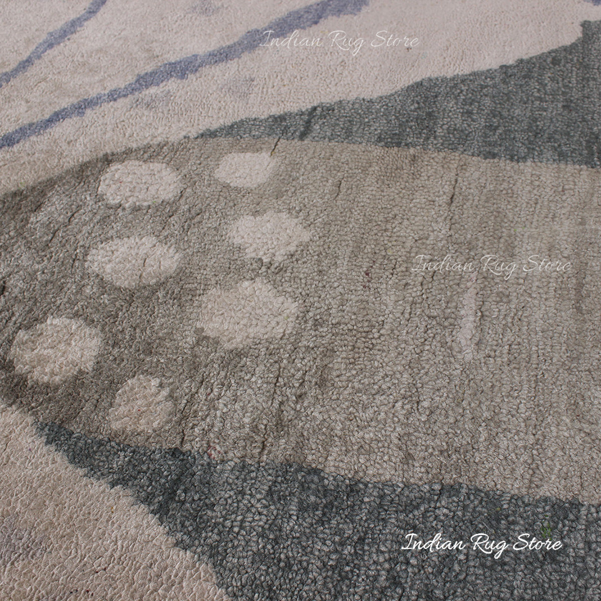 Hand Tufted Wool Bedroom Multicolor Rug - Indian Rug Store Hand Tufted Wool Bedroom Multicolor Rug - Indian Rug Store