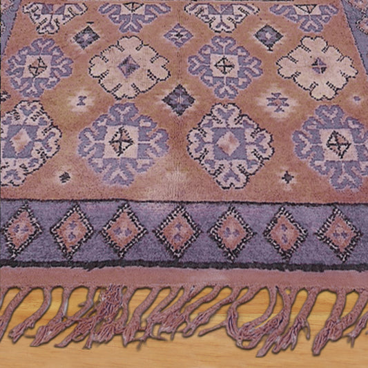 Tappeto per interni blu, ecologico, fatto a mano in stile fattoria Tappeto per interni blu, ecologico, fatto a mano in stile fattoria