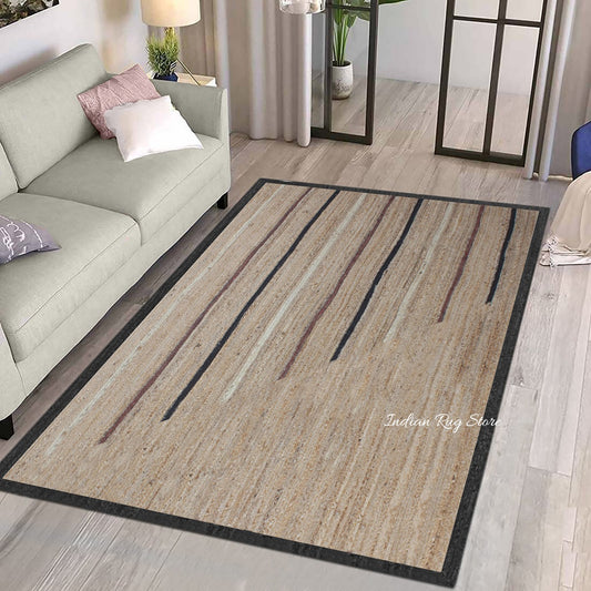 Geometric Beige Multicolor Hand Braided Entrance Decor Jute Rug Geometric Beige Multicolor Hand Braided Entrance Decor Jute Rug