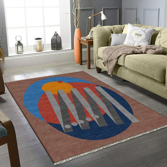 Bellissimo tappeto multicolore fatto a mano indiano alla moda in cotone DGP-69 Bellissimo tappeto multicolore fatto a mano indiano alla moda in cotone DGP-69