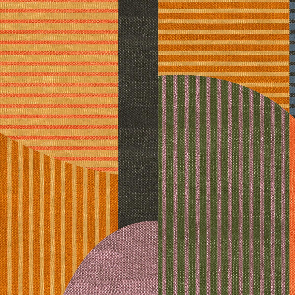 Farmhouse Orange Eco Friendly Bordered Modern Cotton Rug DGP-78 - Indian Rug Store Farmhouse Orange Eco Friendly Bordered Modern Cotton Rug DGP-78 - Indian Rug Store