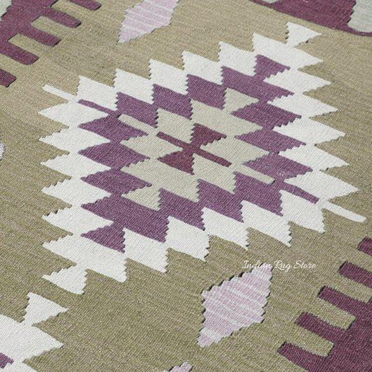 Alfombra de yute y lana tejida a mano con motivos geométricos en color negro y multicolor para la sala de estar Alfombra de yute y lana tejida a mano con motivos geométricos en color negro y multicolor para la sala de estar