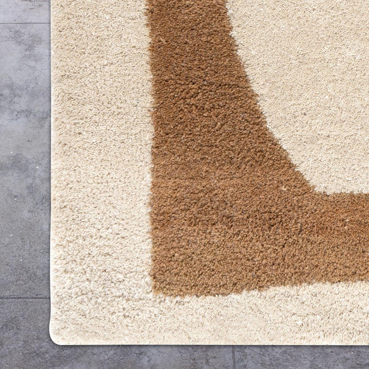 All Natural Hand Tufted Wool Area Rug HTM-21 - Indian Rug Store