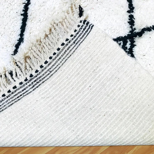 Tappeto per interni blu, ecologico, fatto a mano in stile fattoria Tappeto per interni blu, ecologico, fatto a mano in stile fattoria