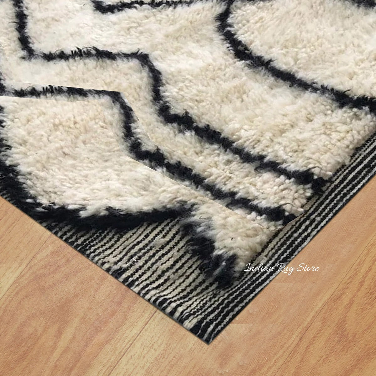 Beautiful Hand Tufted Cream Color Area Rug - Indian Rug Store Beautiful Hand Tufted Cream Color Area Rug - Indian Rug Store