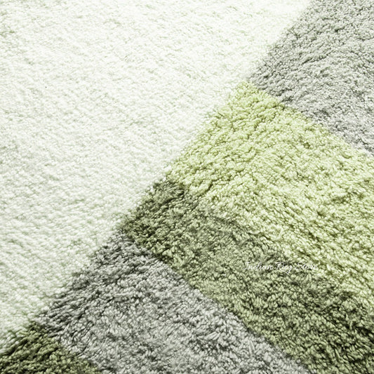 Tappeto per interni blu, ecologico, fatto a mano in stile fattoria Tappeto per interni blu, ecologico, fatto a mano in stile fattoria