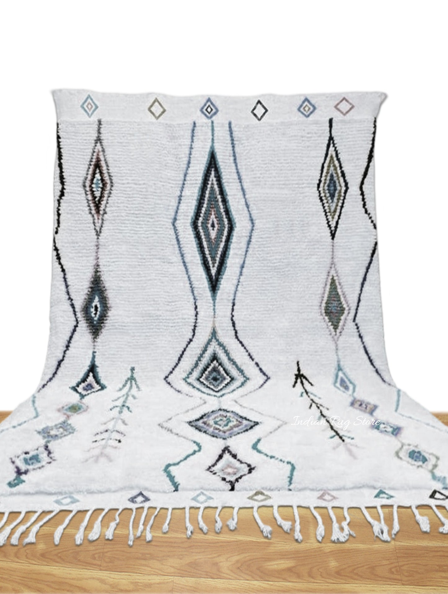 Diamond Textured Hand Tufted Area Rug - Indian Rug Store
