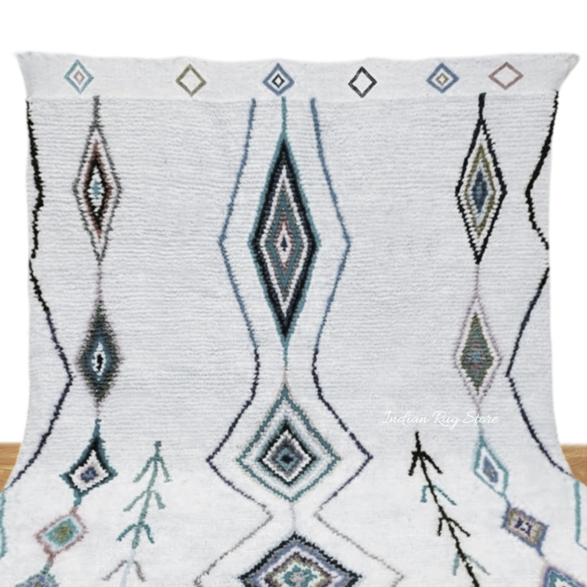 Diamond Textured Hand Tufted Area Rug - Indian Rug Store