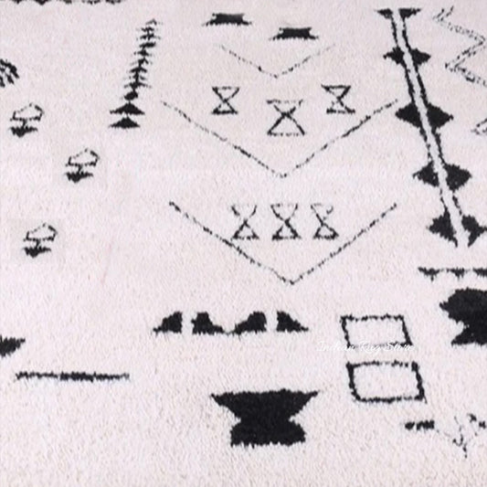 Tappeto per interni blu, ecologico, fatto a mano in stile fattoria Tappeto per interni blu, ecologico, fatto a mano in stile fattoria