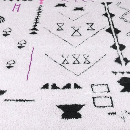 Tappeto per interni blu, ecologico, fatto a mano in stile fattoria Tappeto per interni blu, ecologico, fatto a mano in stile fattoria