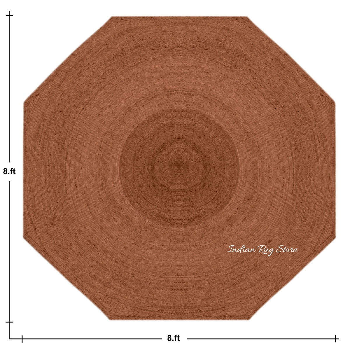 Artistic Hand Braided Brown Jute Entry Way Round Area Rug - Indian Rug Store Artistic Hand Braided Brown Jute Entry Way Round Area Rug - Indian Rug Store