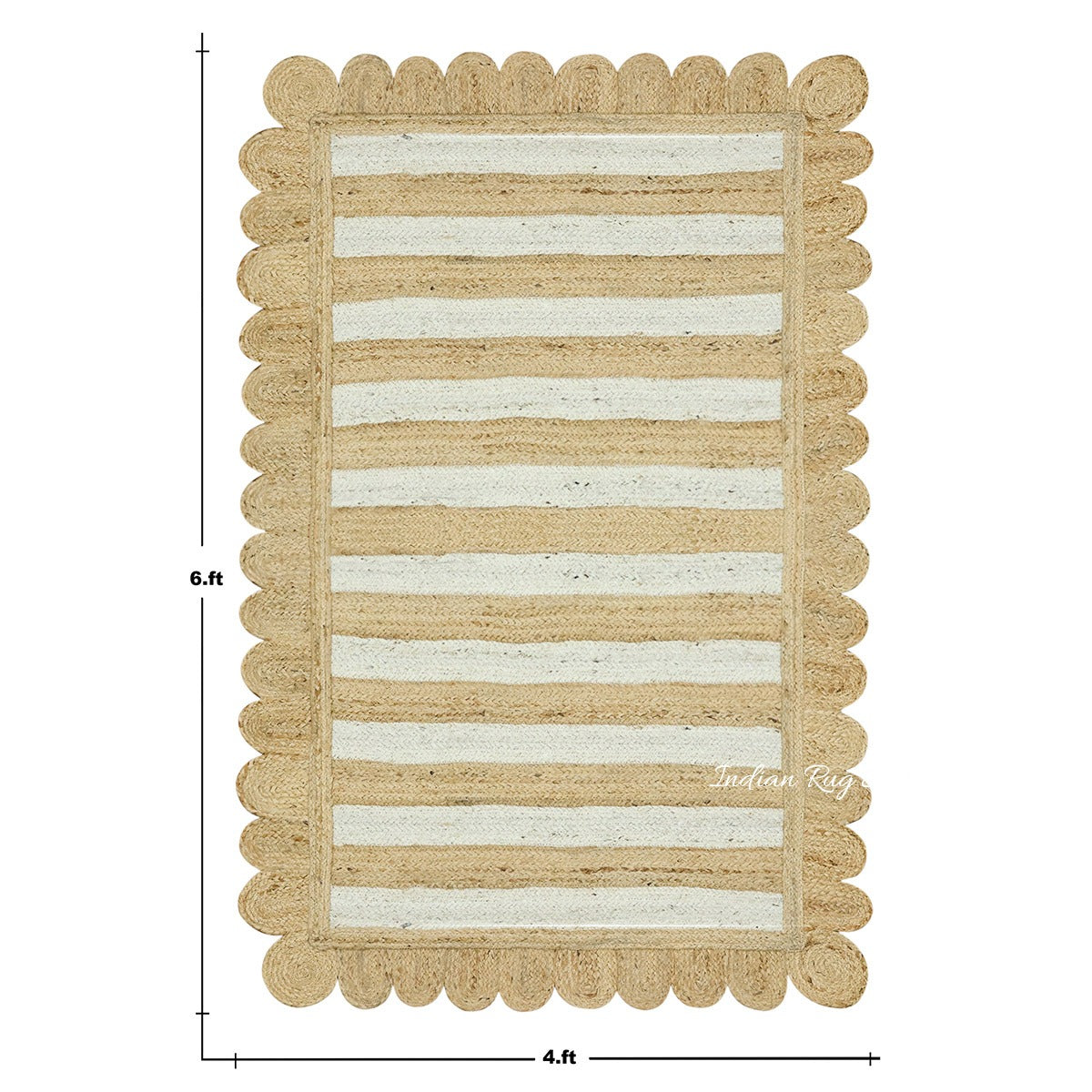 Attractive Beige Off White Hand Braided Entry Way Jute Area Rug - Indian Rug Store Attractive Beige Off White Hand Braided Entry Way Jute Area Rug - Indian Rug Store