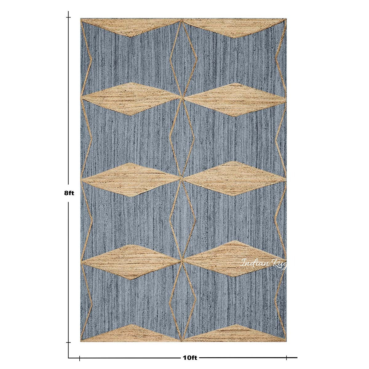 Oriental Grey Beige Hand Braided Sea House Jute Area Rug - Indian Rug Store Oriental Grey Beige Hand Braided Sea House Jute Area Rug - Indian Rug Store