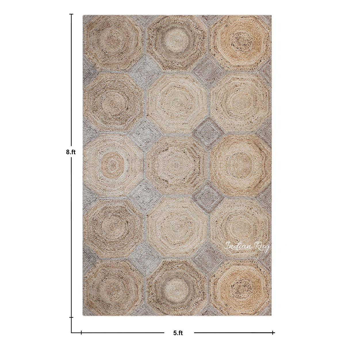 Attractive Beige Hand Braided Entry Way Jute Area Rug - Indian Rug Store Attractive Beige Hand Braided Entry Way Jute Area Rug - Indian Rug Store