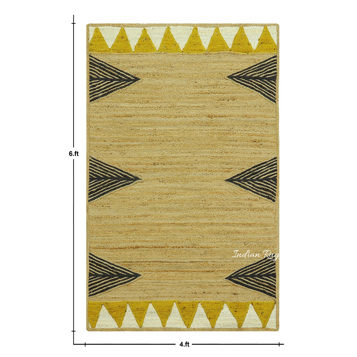 Beautiful Brown Black Hand Braided Indoor Jute Area Rug - Indian Rug Store Beautiful Brown Black Hand Braided Indoor Jute Area Rug - Indian Rug Store