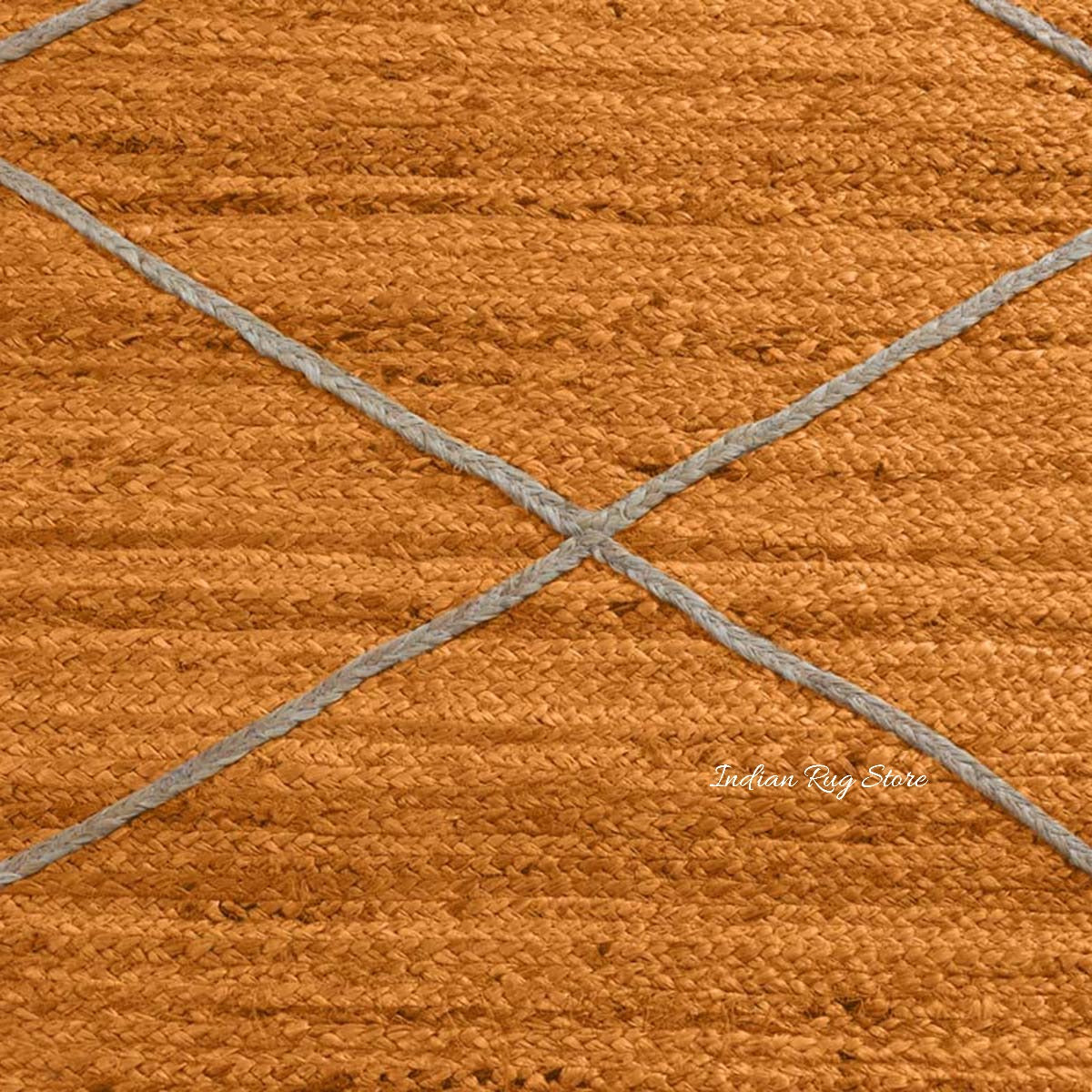 Attractive Yellow Beige Hand Braided Indoor Jute Area Rug - Indian Rug Store Attractive Yellow Beige Hand Braided Indoor Jute Area Rug - Indian Rug Store