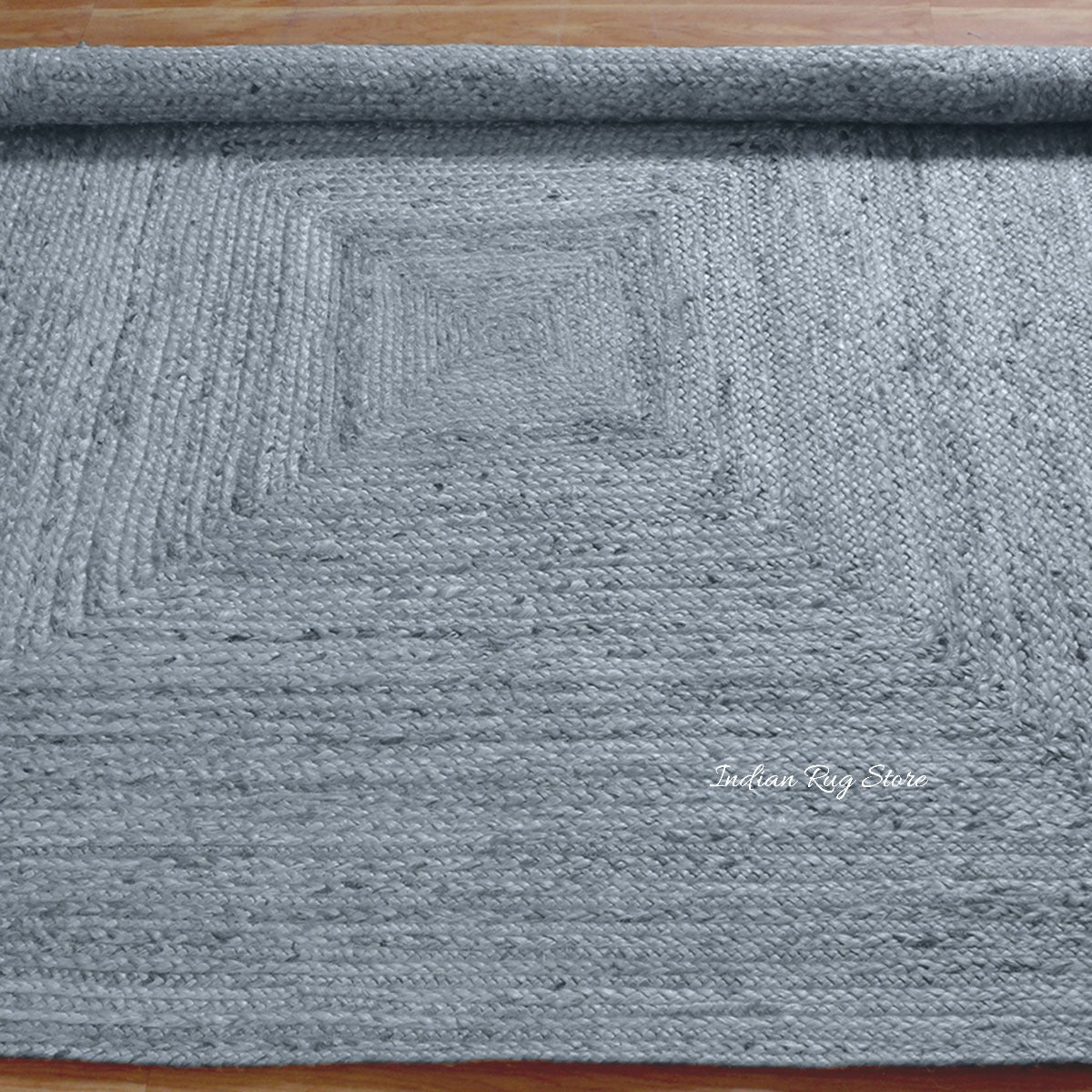 Classic Grey Hand Braided Outdoor Jute Area Rug - Indian Rug Store