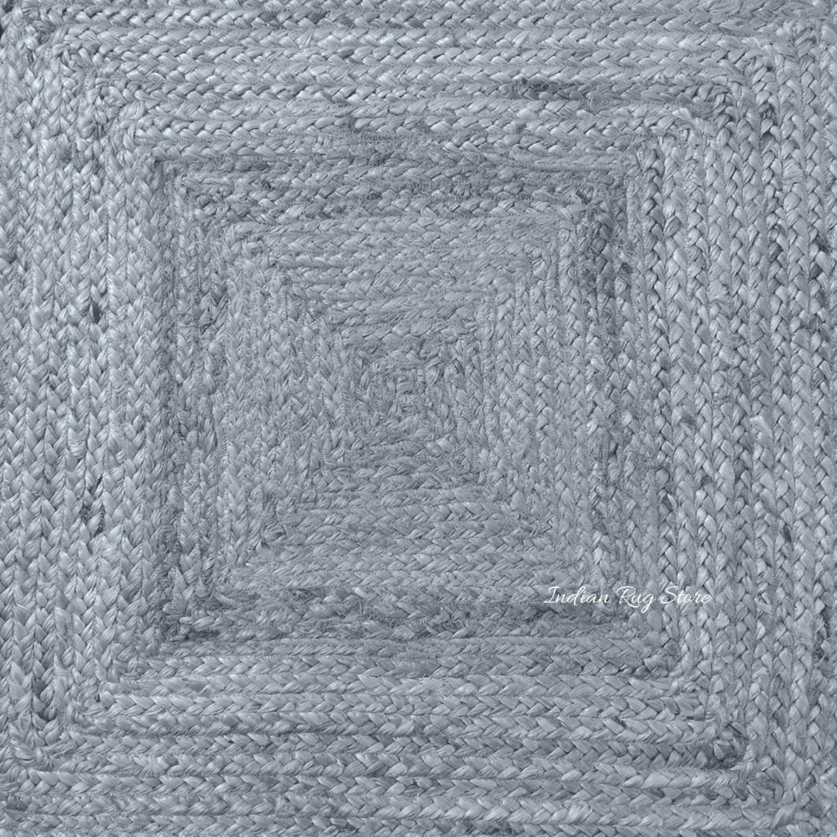 Classic Grey Hand Braided Outdoor Jute Area Rug - Indian Rug Store