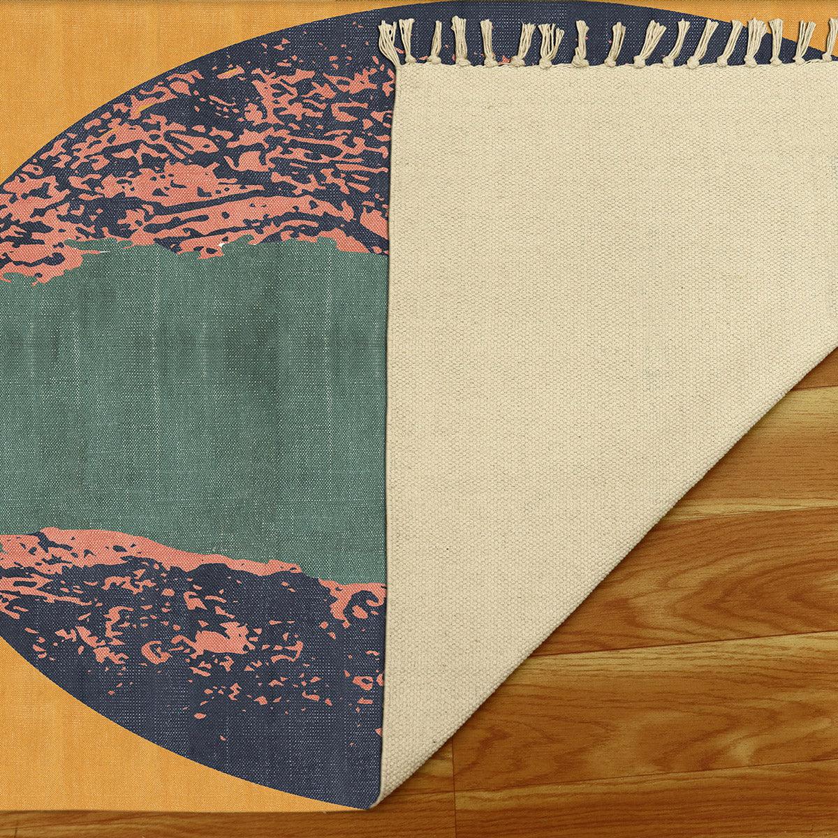 Cotton Multicolor Washable Handmade Outdoor Cotton Area Rug RV-23