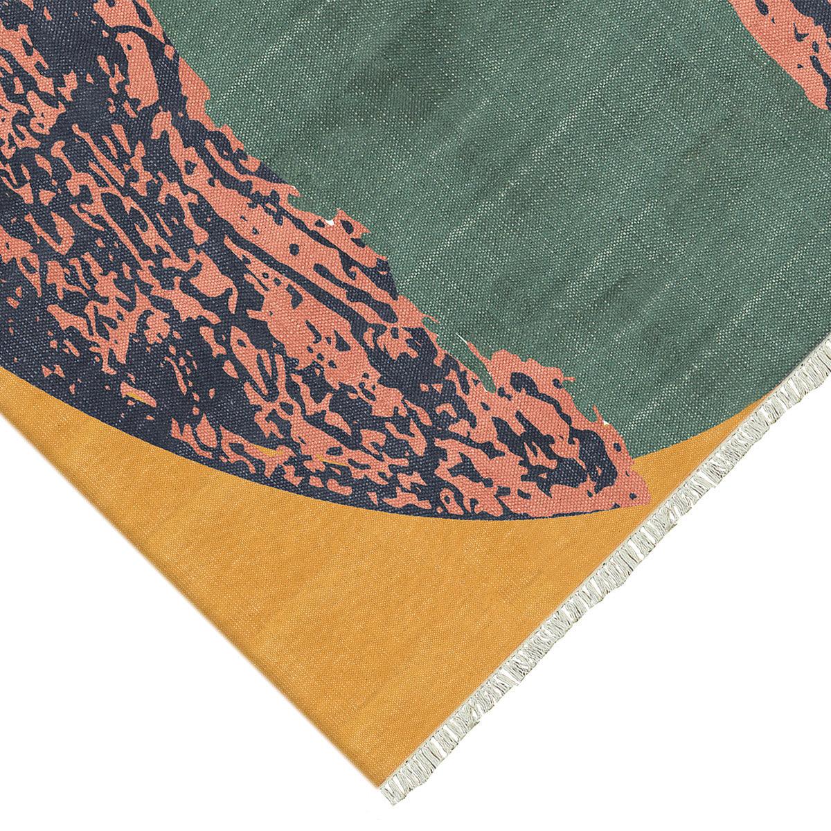 Cotton Multicolor Washable Handmade Outdoor Cotton Area Rug RV-23