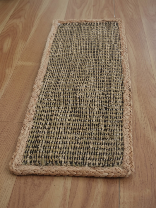Handwoven Braided Jute Stair Treads, Sisal Boho Farmhouse Stair Mats (Set of 13) Handwoven Braided Jute Stair Treads, Sisal Boho Farmhouse Stair Mats (Set of 13)