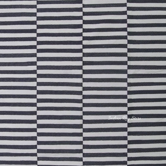 Hand Tufted Black Stripped Area Rug Hand Tufted Black Stripped Area Rug