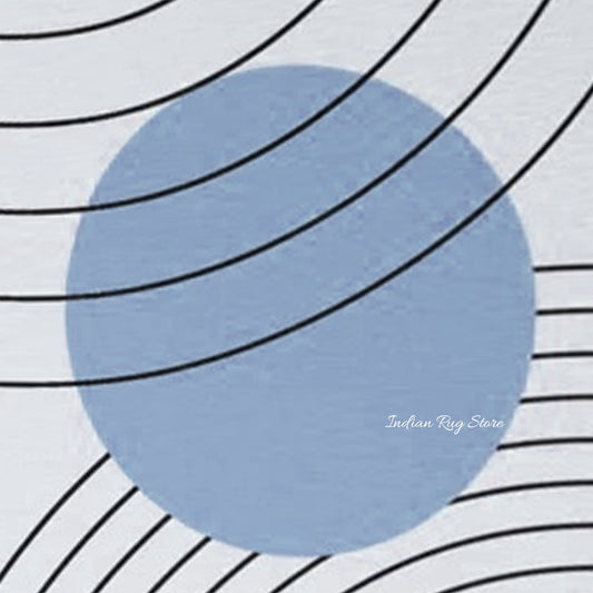 Hand Tufted Modern Pink and Off White Hall Area Wool Rug Hand Tufted Modern Pink and Off White Hall Area Wool Rug