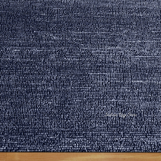 Hand Tufted Natural Blue Solid Bedroom Area Rug Hand Tufted Natural Blue Solid Bedroom Area Rug