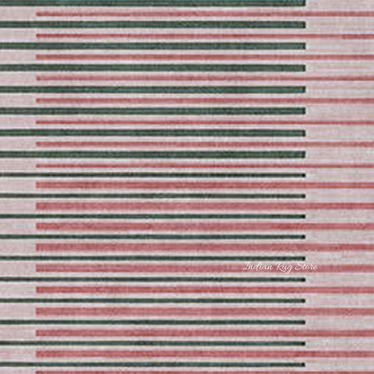 Beautiful Hand Crafted Green and Pink Area Rug Beautiful Hand Crafted Green and Pink Area Rug