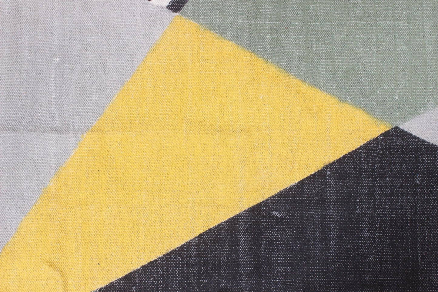 Geometric Hand Block Print Work Black Yellow Attractive Entrance Decor Cotton Rug - Indian Rug Store Geometric Hand Block Print Work Black Yellow Attractive Entrance Decor Cotton Rug - Indian Rug Store