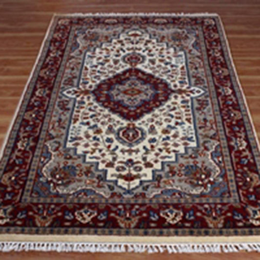 Tappeti tradizionali rossi da soggiorno fatti a mano 2542 Tappeti tradizionali rossi da soggiorno fatti a mano 2542