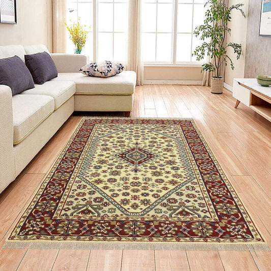 Alfombras modernas hechas a mano en color rojo 2918 Alfombras modernas hechas a mano en color rojo 2918