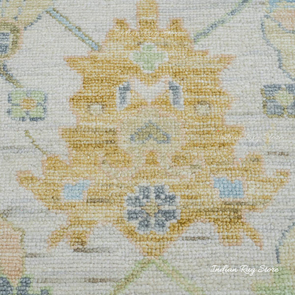 Brown Hall room Oushak Wool Rug - Indian Rug Store
