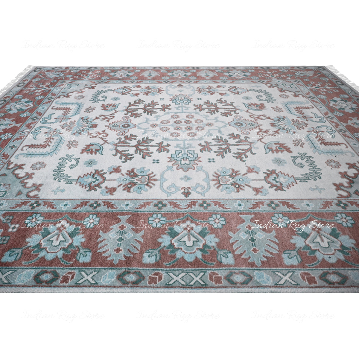 Indian Handmade Oushak Hand Knotted Wool Rug - Indian Rug Store Indian Handmade Oushak Hand Knotted Wool Rug - Indian Rug Store