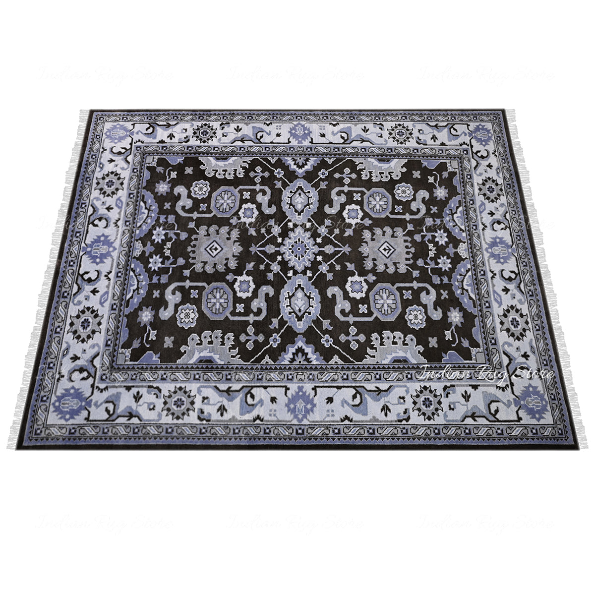 Multicolor Hand Knotted Turkish Wool Area Rug - Indian Rug Store Multicolor Hand Knotted Turkish Wool Area Rug - Indian Rug Store