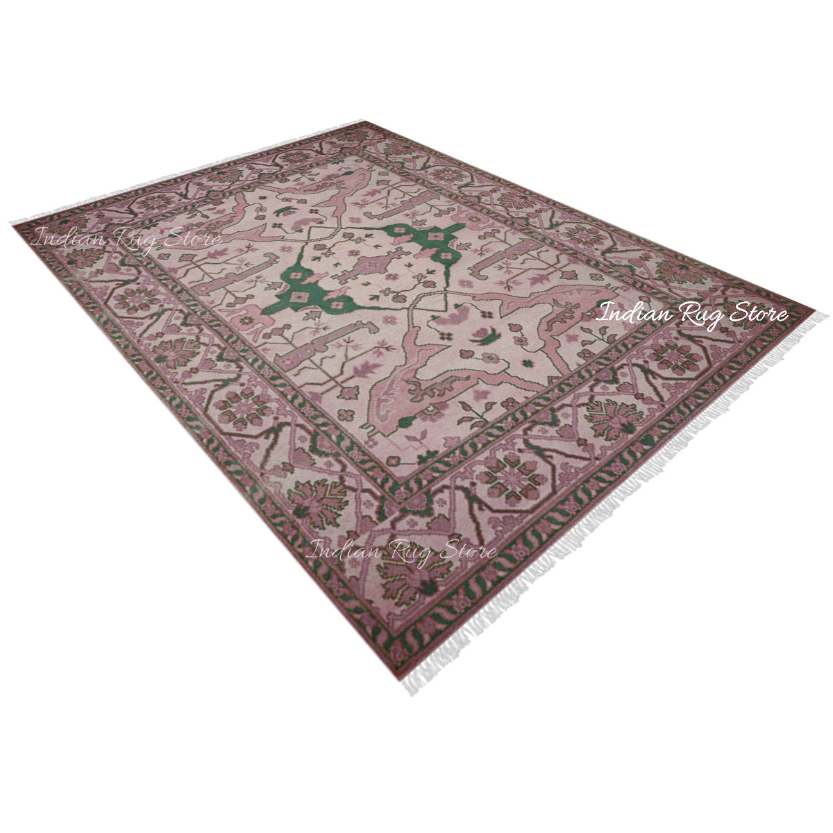 Red Multicolor Traditional Turkish Wool Rug - Indian Rug Store Red Multicolor Traditional Turkish Wool Rug - Indian Rug Store