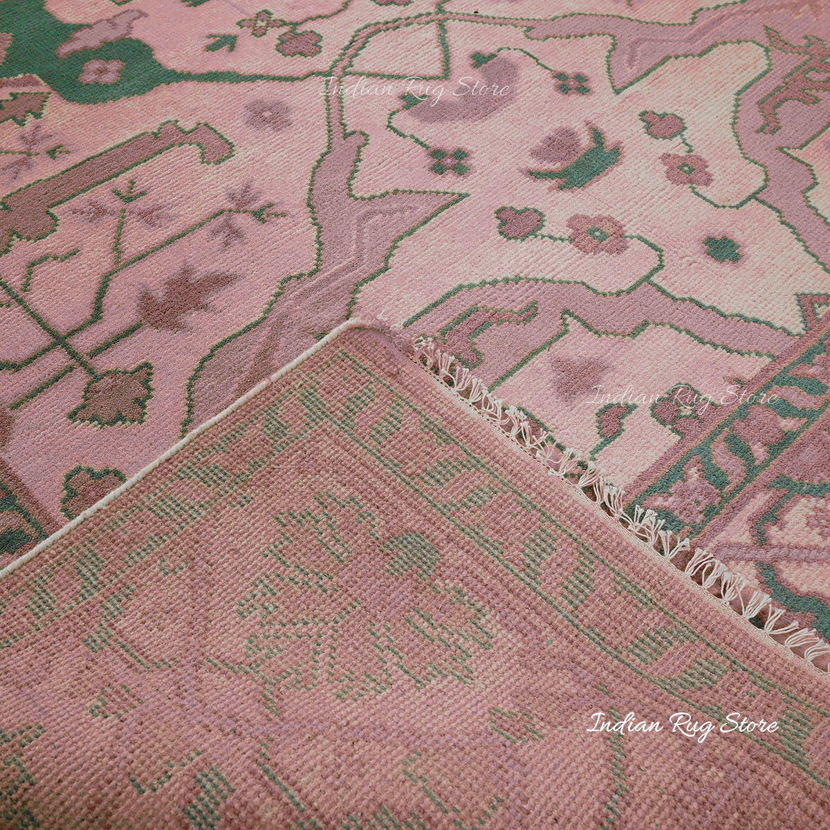 Red Multicolor Traditional Turkish Wool Rug - Indian Rug Store