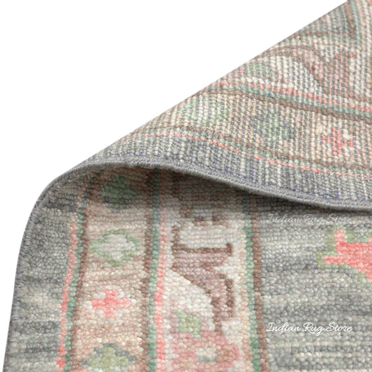 Tappeto fatto a mano blu per la veranda del soggiorno Tappeto fatto a mano blu per la veranda del soggiorno