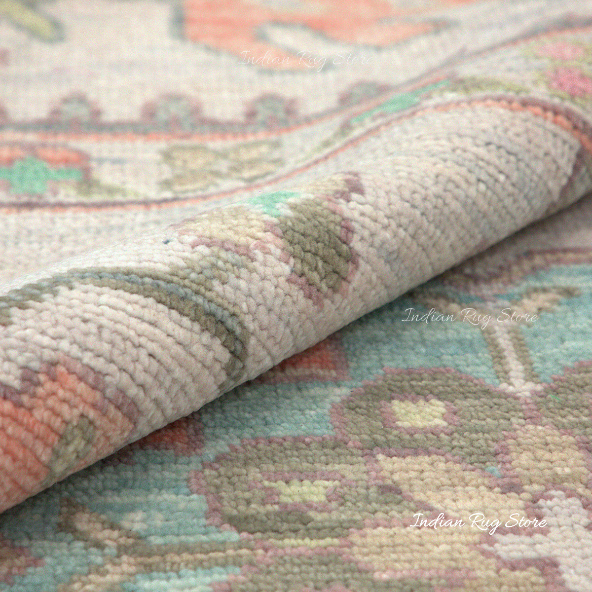 Multicolor Hand Knotted Turkish Wool Rug - Indian Rug Store