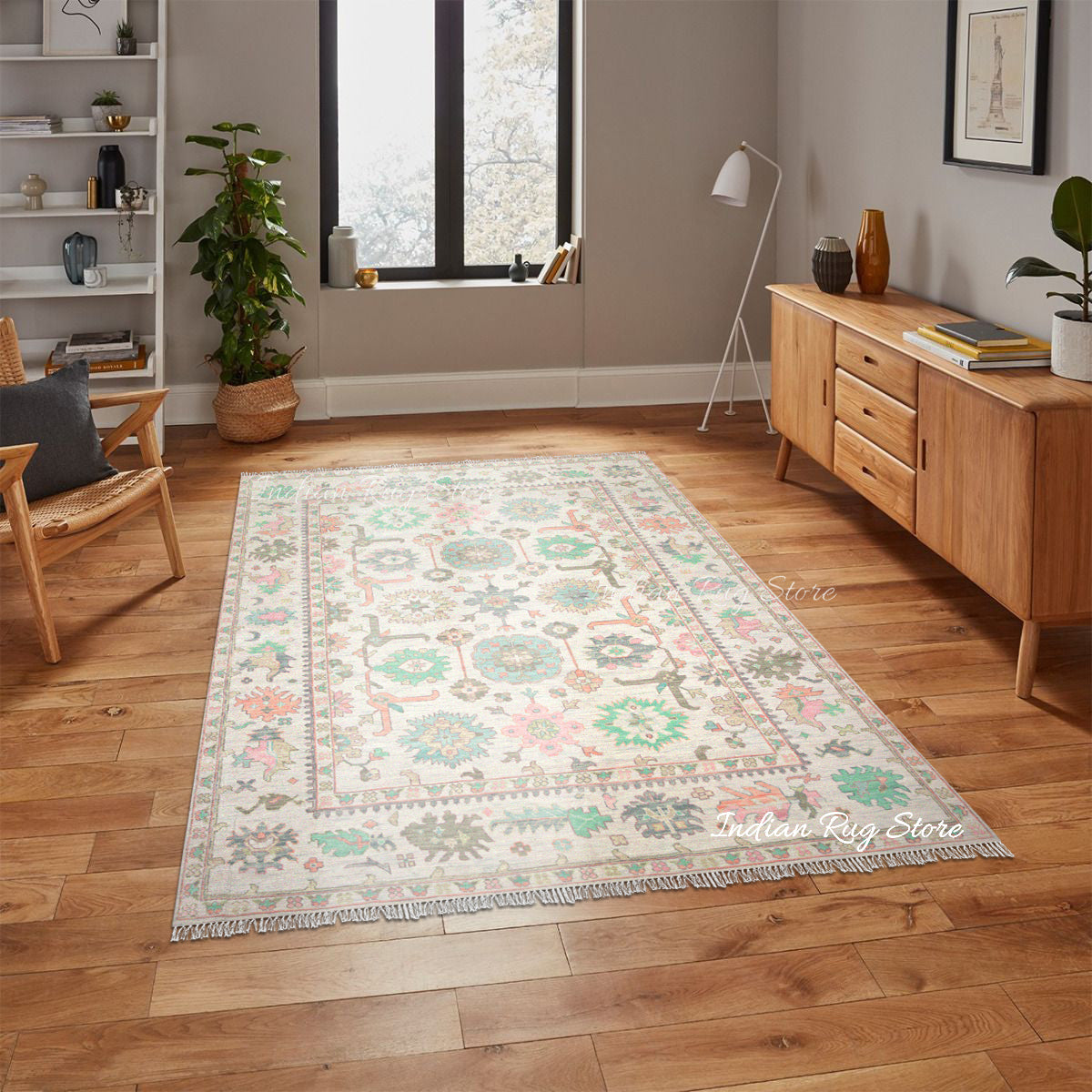 Multicolor Hand Knotted Turkish Wool Rug - Indian Rug Store