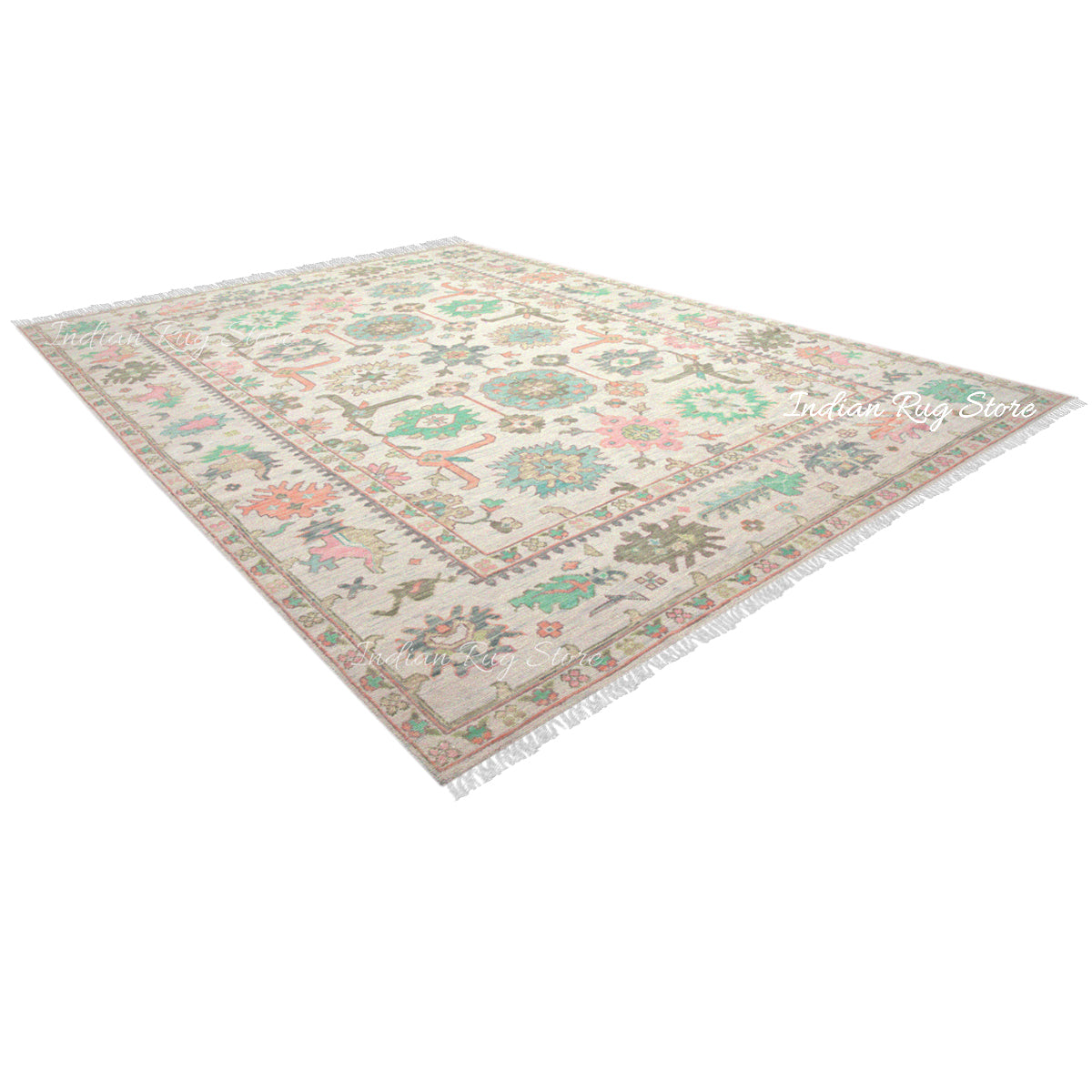 Multicolor Hand Knotted Turkish Wool Rug - Indian Rug Store