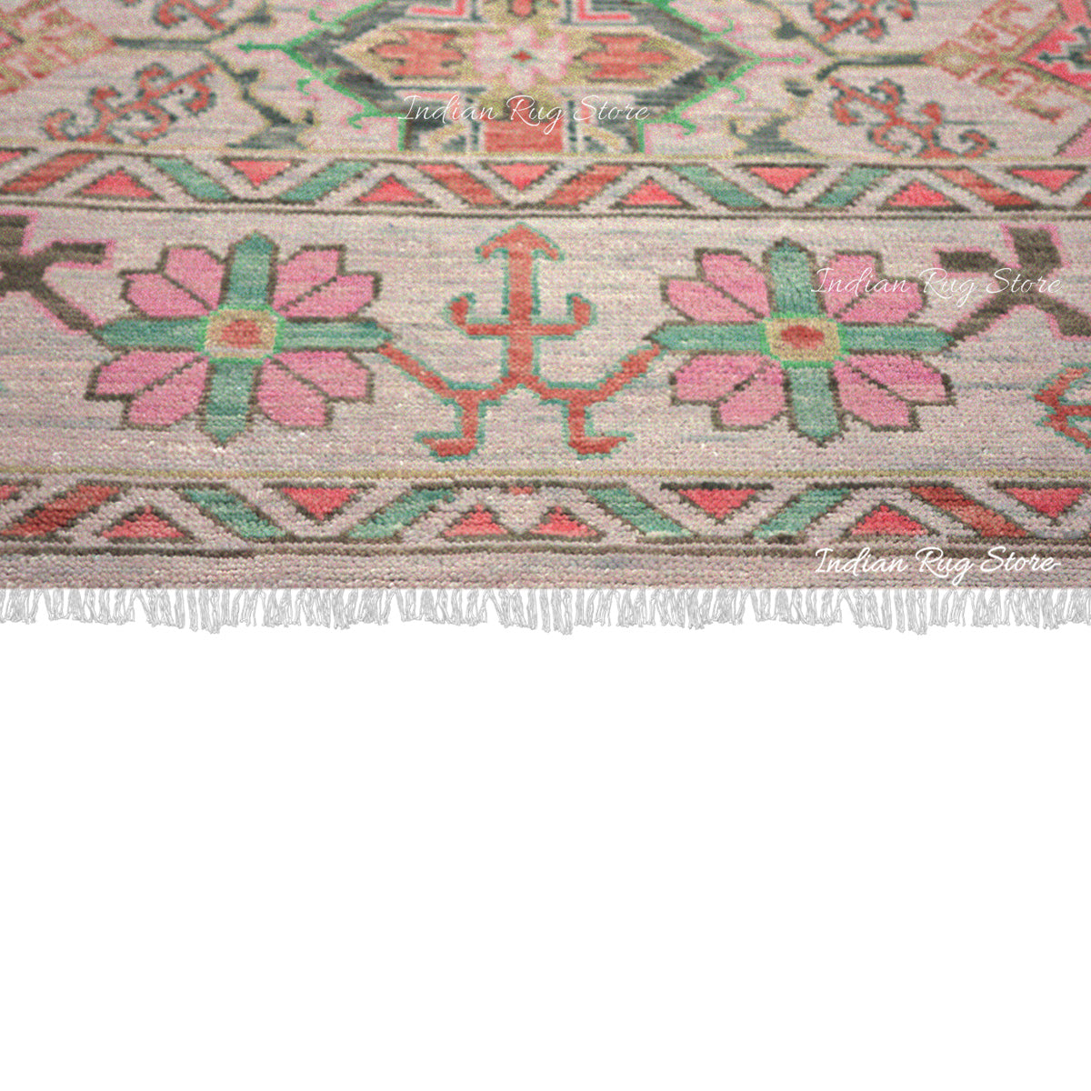 Oushak Wool Traditional Hand Knotted Bedroom Rug - Indian Rug Store Oushak Wool Traditional Hand Knotted Bedroom Rug - Indian Rug Store