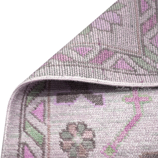 Tappeto da camera da letto tradizionale annodato a mano in lana Oushak Tappeto da camera da letto tradizionale annodato a mano in lana Oushak