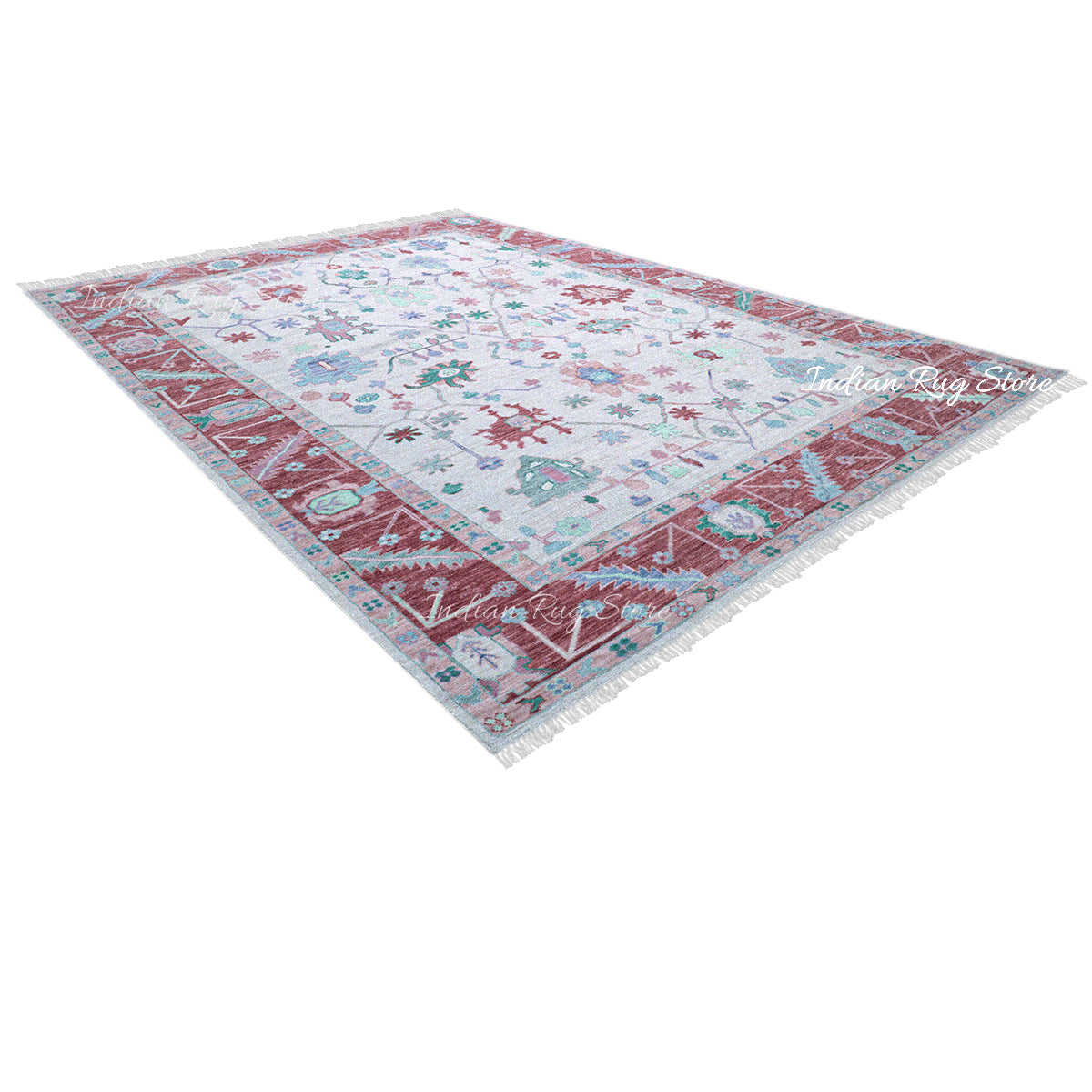 Oushak for Living Room Hand Knotted Wool Rug - Indian Rug Store Oushak for Living Room Hand Knotted Wool Rug - Indian Rug Store