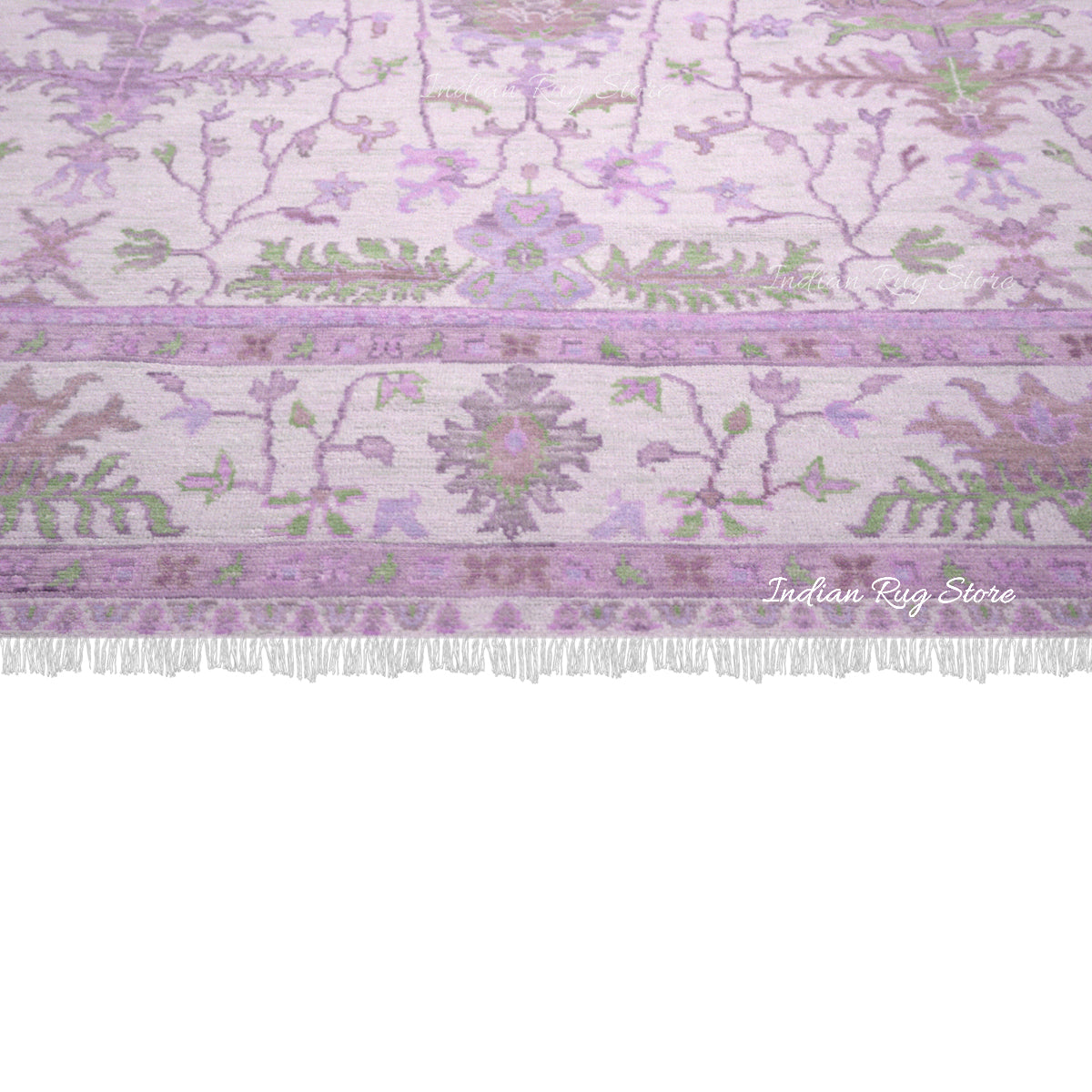 Natural Hand Knotted Oushak for Bedroom Rug - Indian Rug Store Natural Hand Knotted Oushak for Bedroom Rug - Indian Rug Store